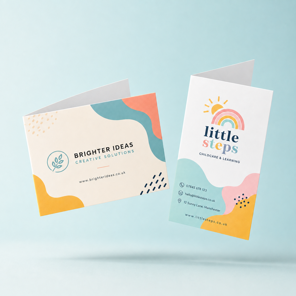 Folded Business Cards