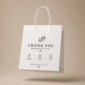 Medium Kraft Bag - White